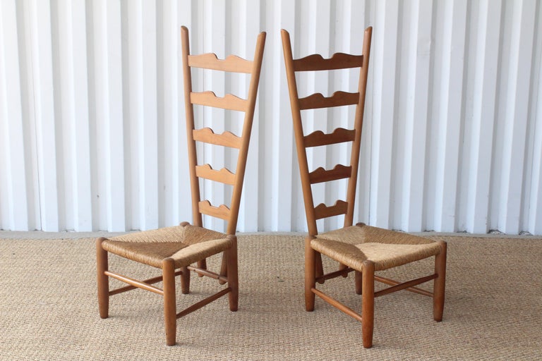 Pair of Fireside Chairs by Gio Ponti for Casa e Giardino, Italy, 1939 In Good Condition For Sale In Los Angeles, CA
