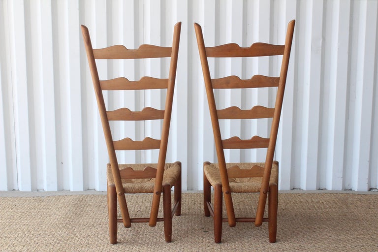 Pair of Fireside Chairs by Gio Ponti for Casa e Giardino, Italy, 1939 For Sale 1