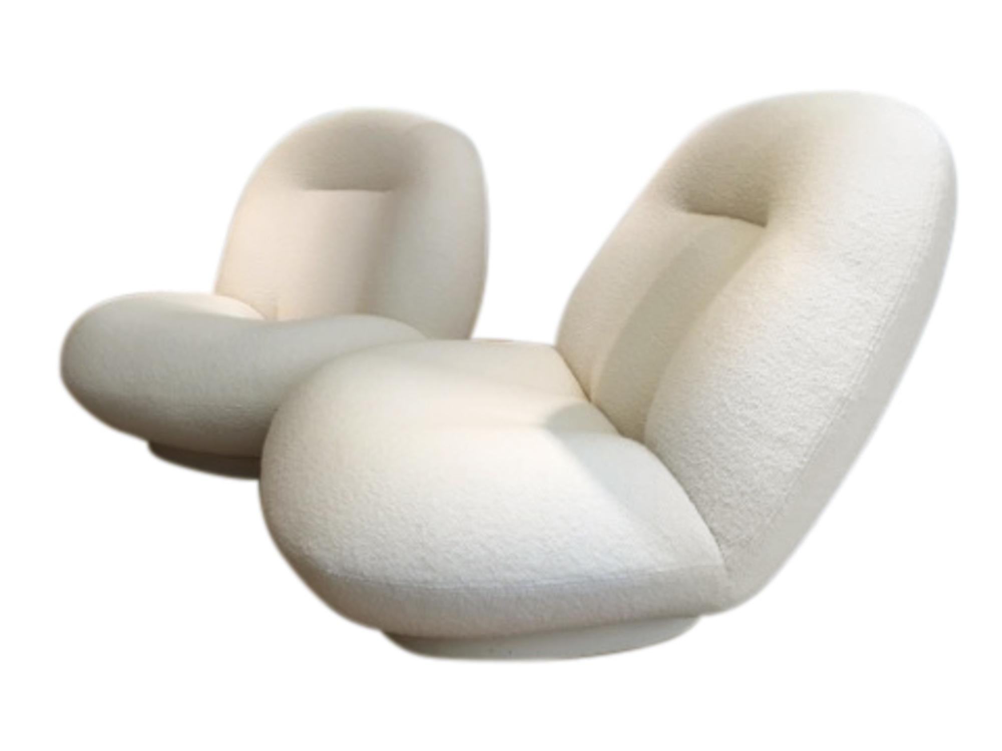 Pair of Fireside Chairs Pasha by Pierre Paulin, 1972 3