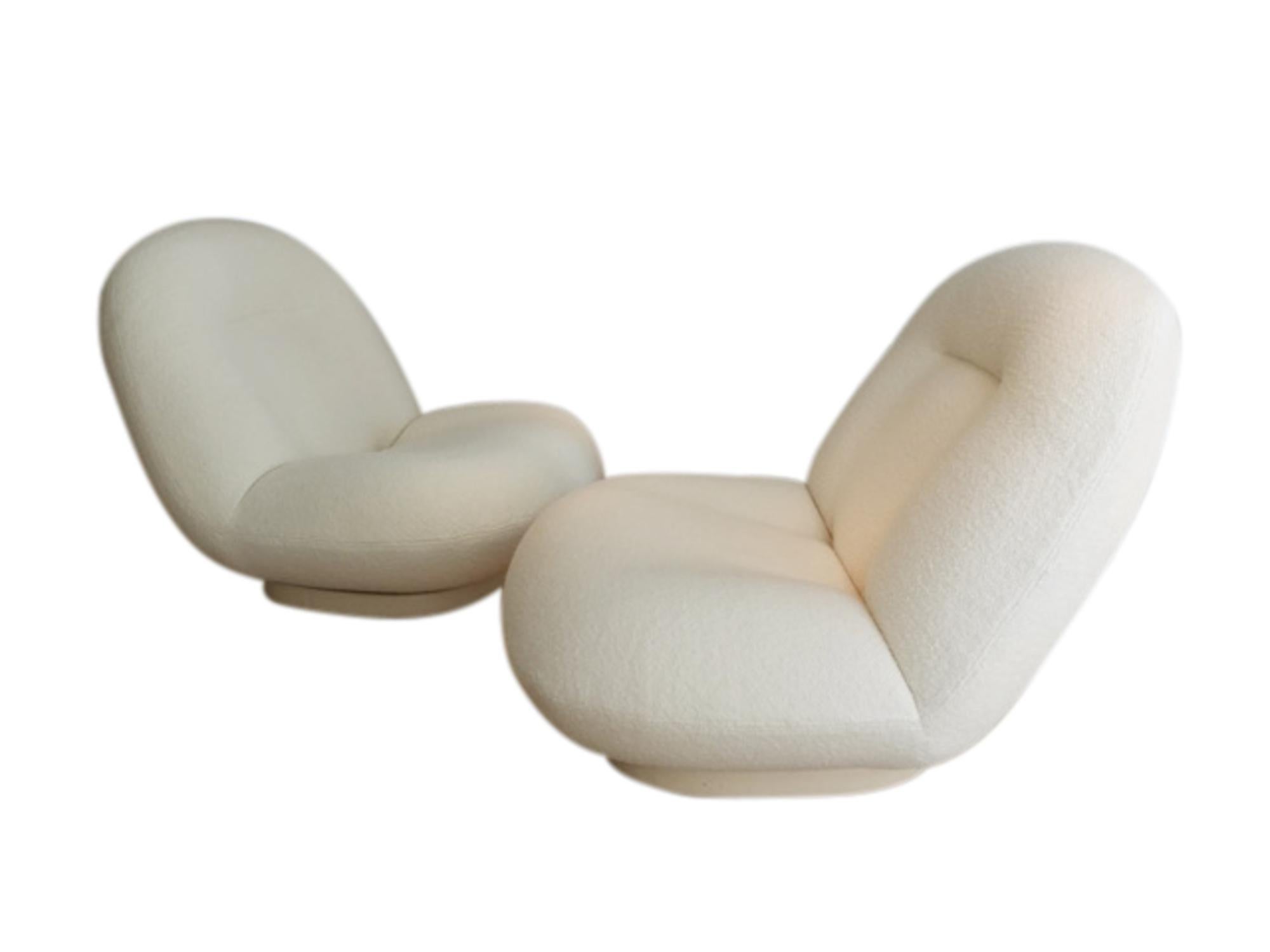 Pair of Fireside Chairs Pasha by Pierre Paulin, 1972 In Good Condition In Saint-Ouen, FR