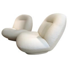 Pair of Fireside Chairs Pasha by Pierre Paulin, 1972