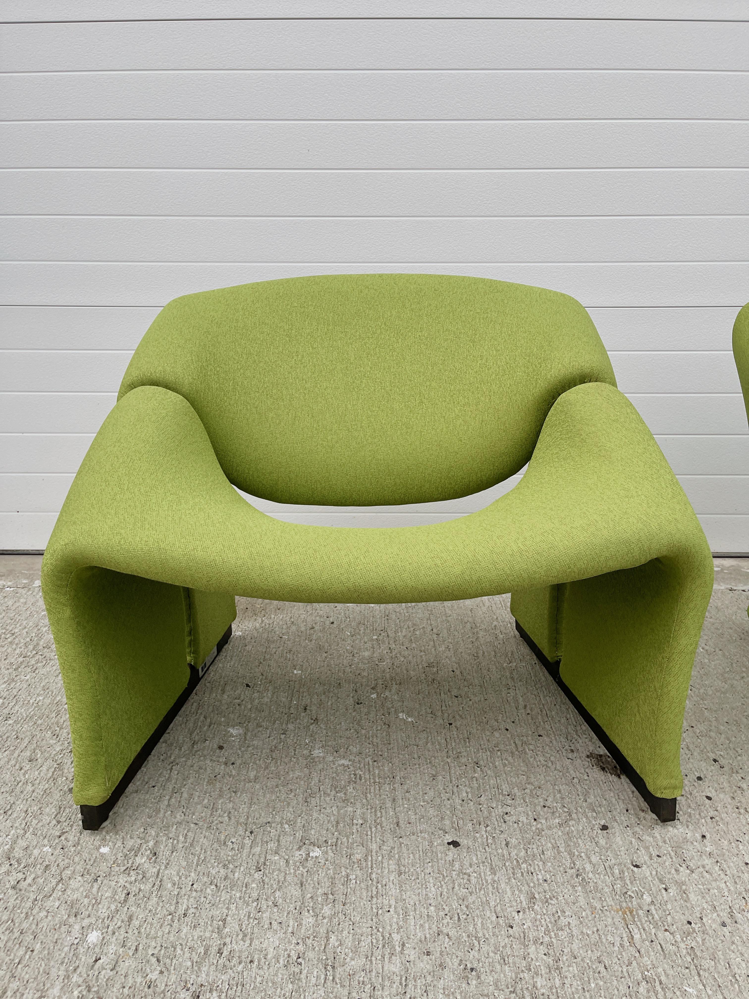 Paar Groovy Chairs von Pierre Paulin Model F580 für Artifort (Erstausgabe) im Zustand „Gut“ im Angebot in Hanover, MA