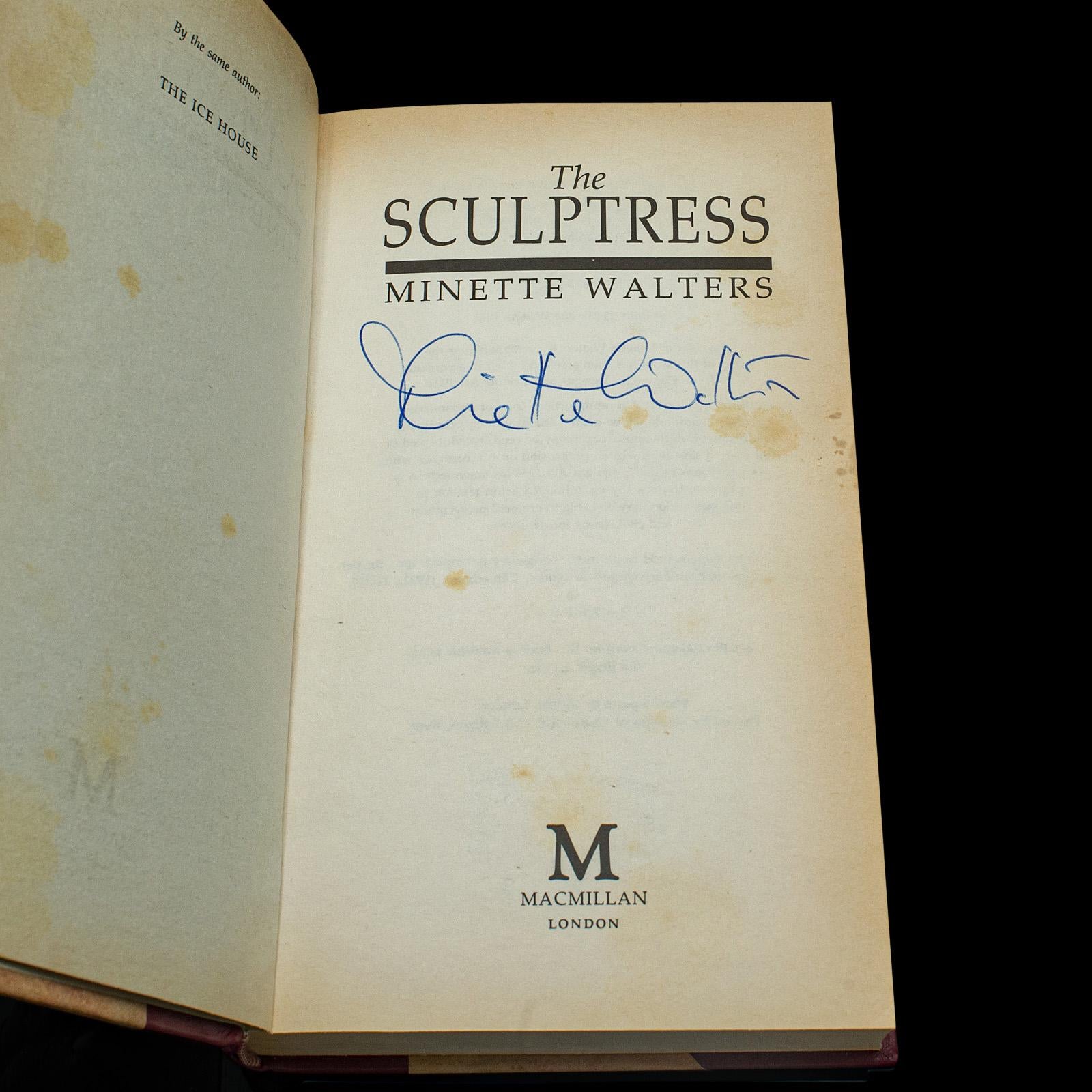Paire de romans de la première édition de Minette Walters, signés, anglais, relié en vente 1