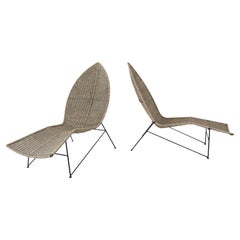 Pair of 'Fish' Lounge Chairs by John Salterini, Circa 1950's, USA