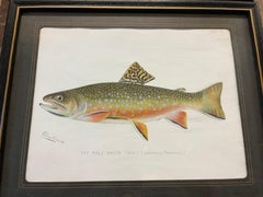 Pair of Fish Prints by S.F. Denton