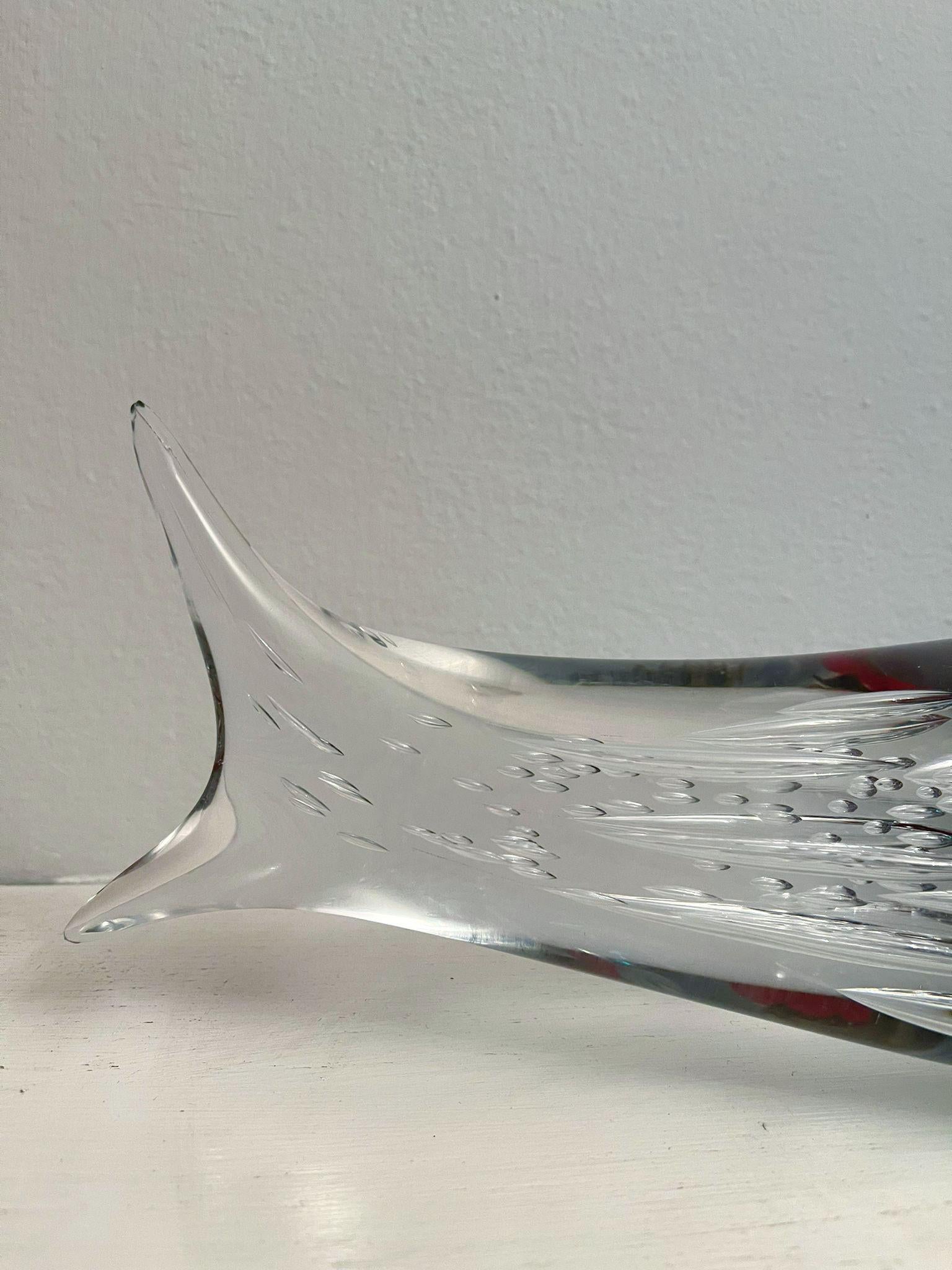 Murano Glass Pair of Fish Sculptures by Sergio Costantini For Sale