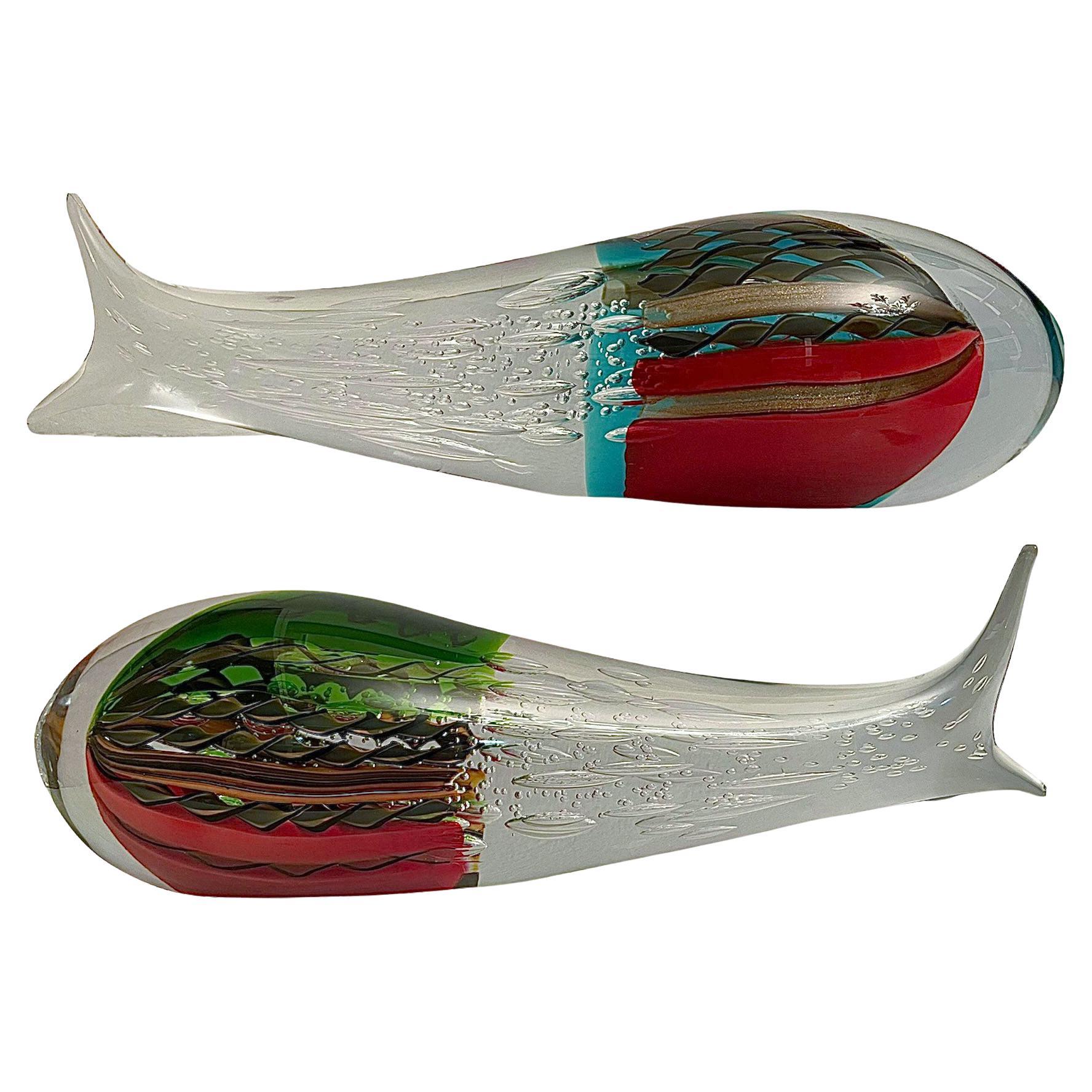 Pair of Fish Sculptures by Sergio Costantini For Sale