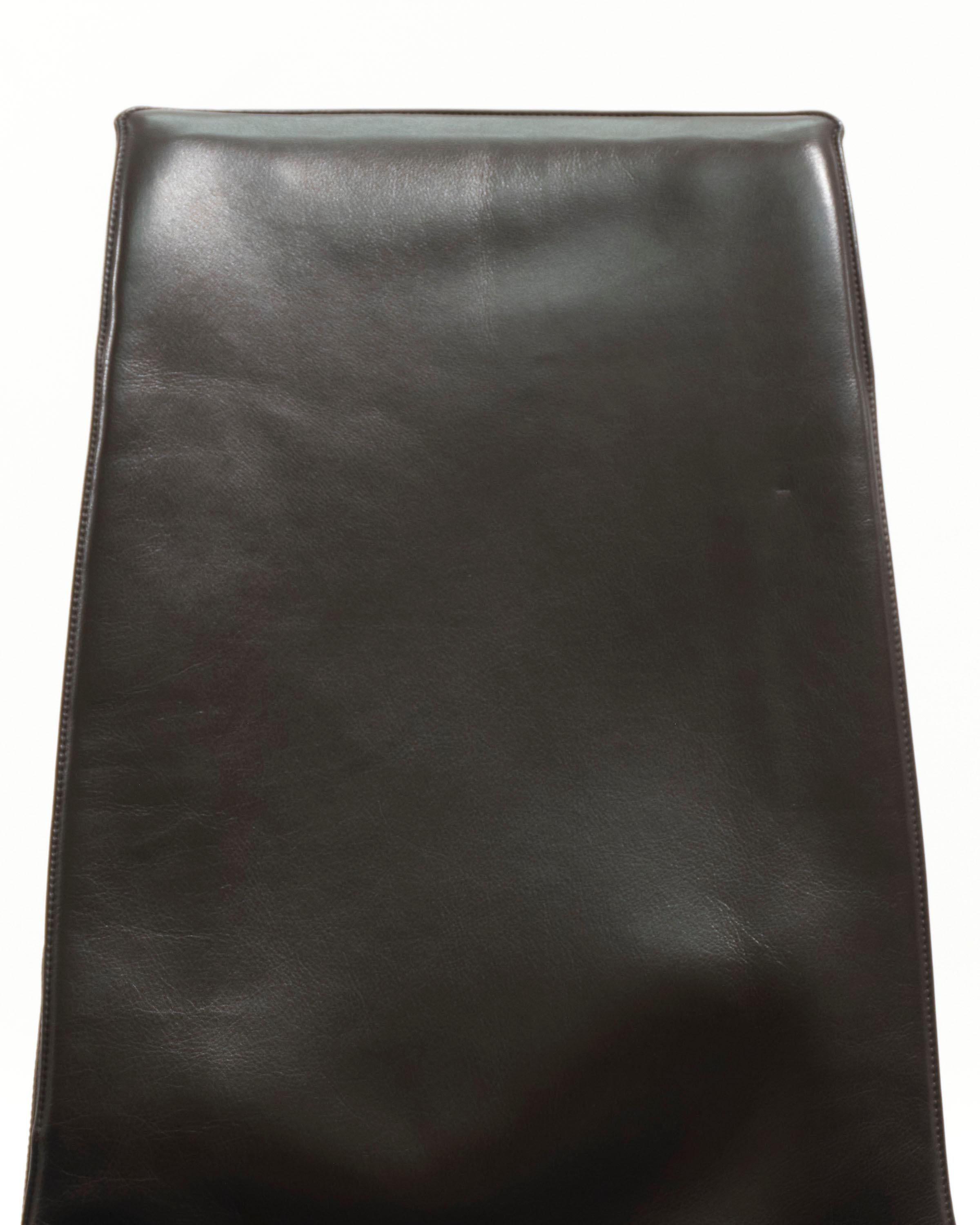 Pareja de sillones de cuero FK 6725, Knoll, Fabricius & Kastholmon, años 60 en venta 5