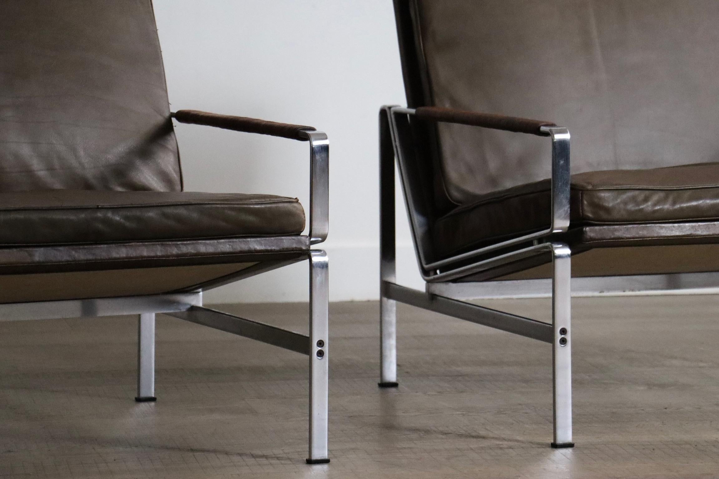 Milieu du XXe siècle Paire de chaises longues FK6720 par Fabricius & Kastholm pour Kill International 1960 en vente
