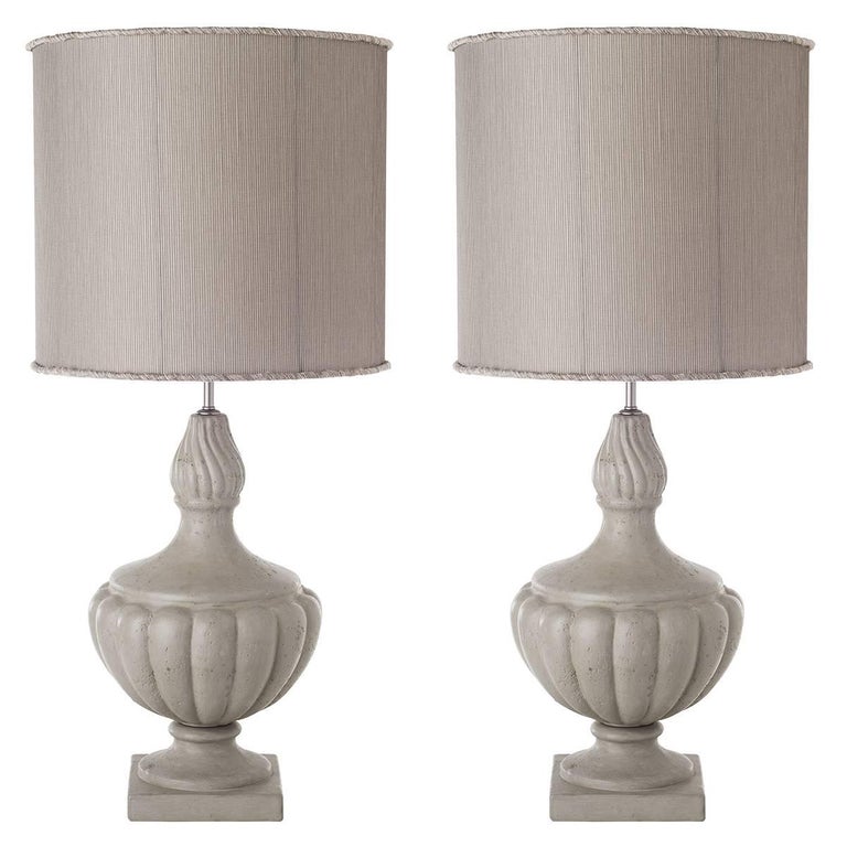 Pair Of Flame Shaped Ceramic Table Lamps For At 1stdibs Pair Of Flame Shaped Ceramic Table Lamps For