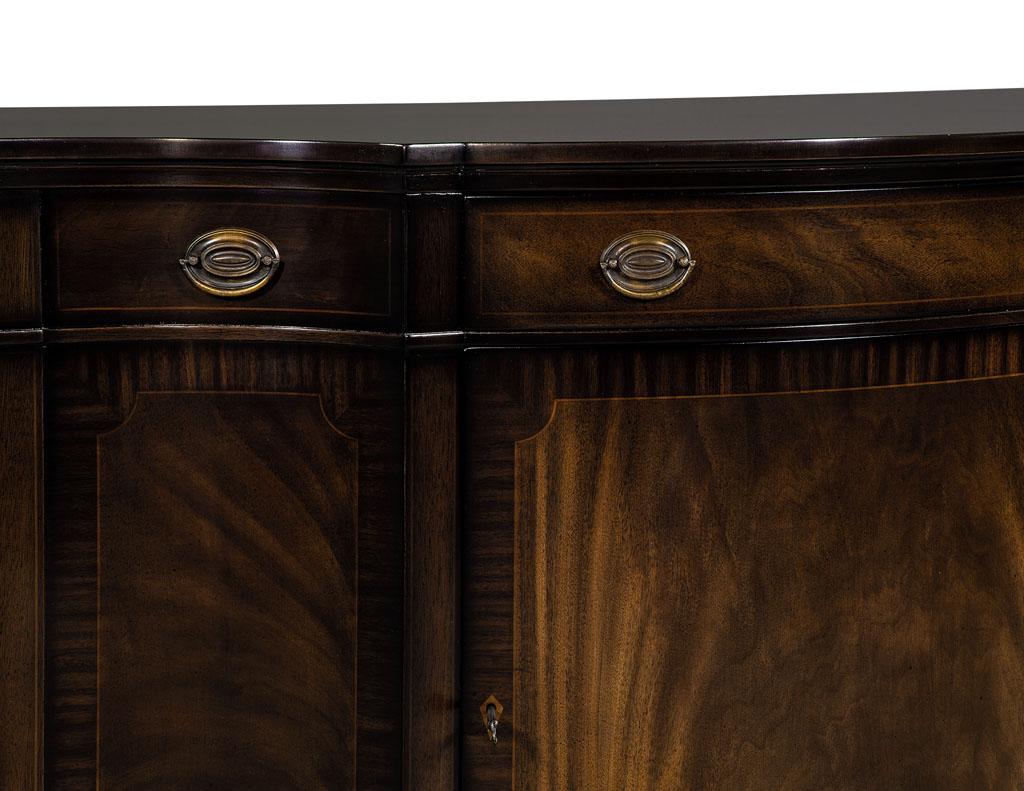 Pair of Flamed Mahogany Commode Chests 4