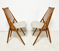 Pair of Flamingo Chairs by Thea Leonard for Nässjö Stolfabrik, Sweden, C. 1950s