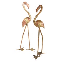Pair of Flamingo Figures Attributed to Sergio Bustamante