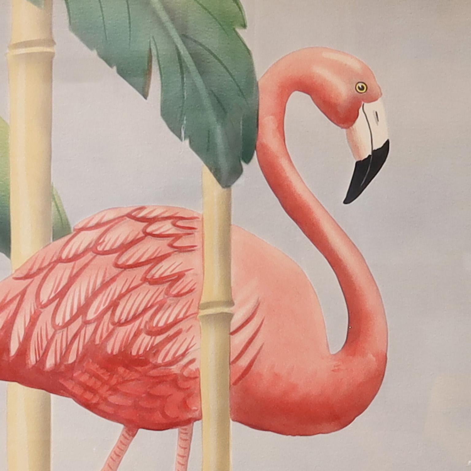 Paint Pair of Flamingo Watercolors on Paper