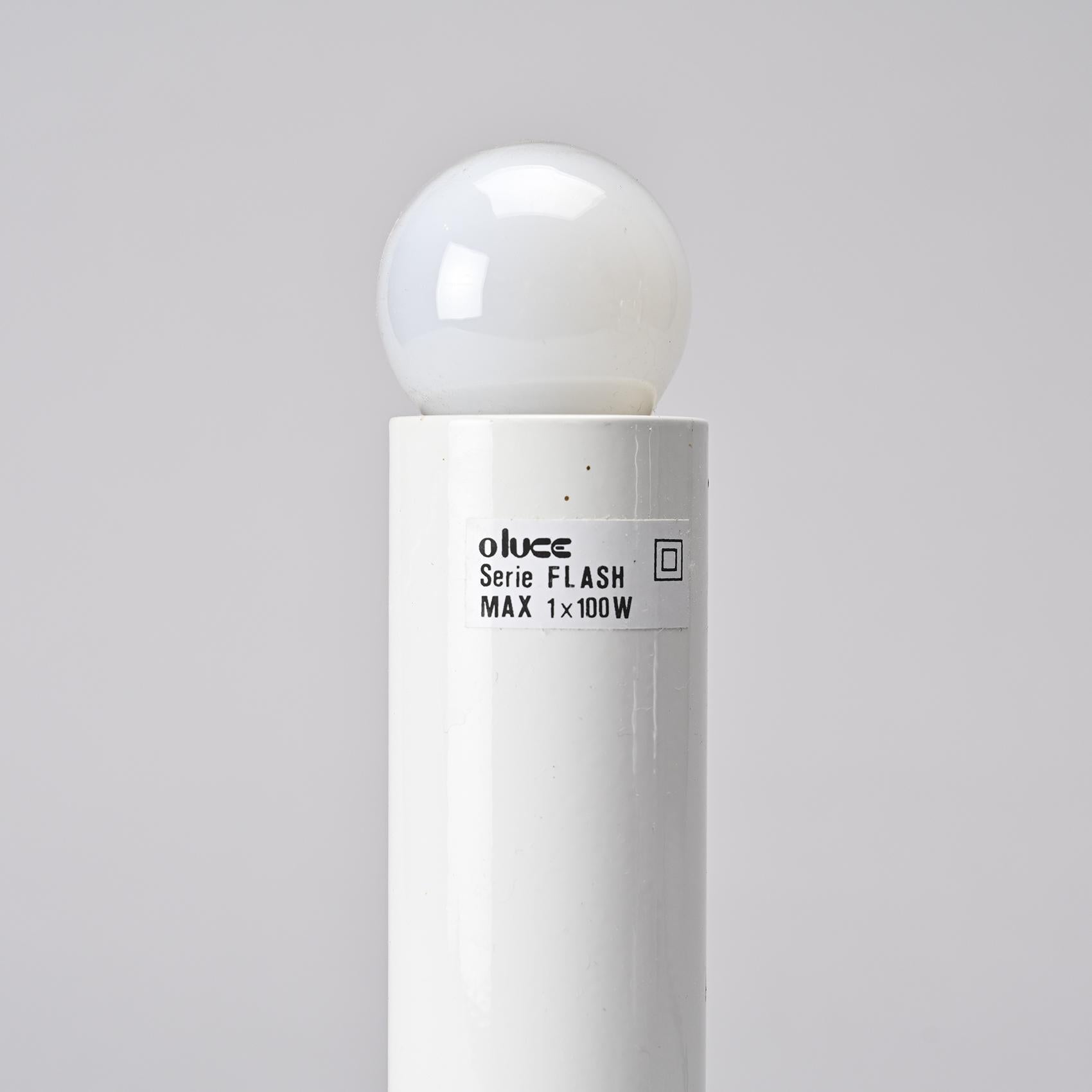 20th Century Pair of Flash lamps, tribute to Joe Colombo, Oluce circa 1990