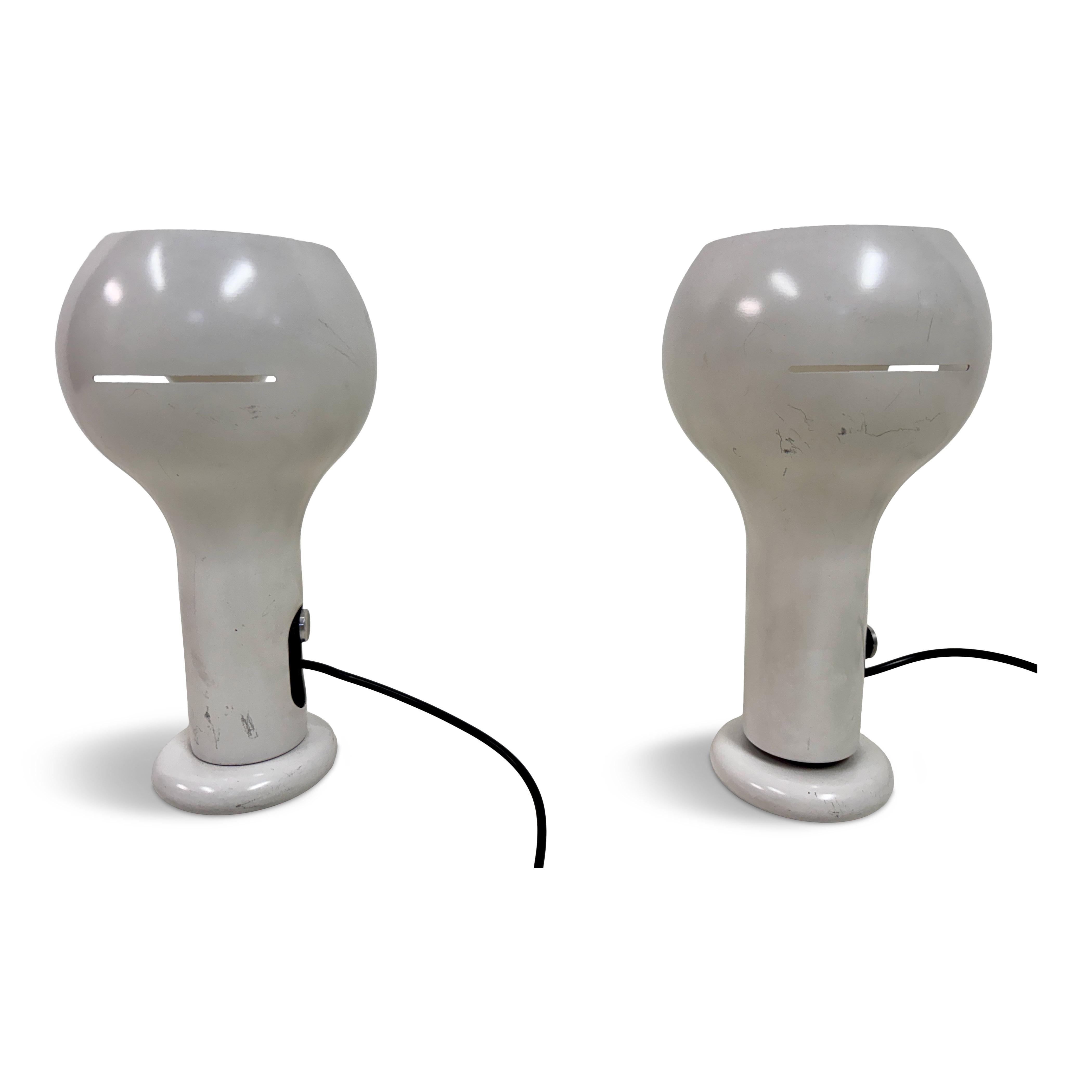 Pair of 'Flash' Model 2207 Table Lamps by Joe Colombo for O-Luce

A boldly sculptural pair of ‘Flash’ model 2207 table lamps designed by Joe Colombo for O-Luce in the late 1960s. These futuristic forms are emblematic of Colombo’s visionary approach