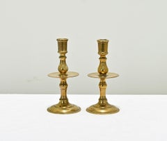 Pair of Flemish 18th Century Brass Candlesticks