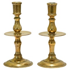 Pair of Flemish 18th Century Brass Candlesticks