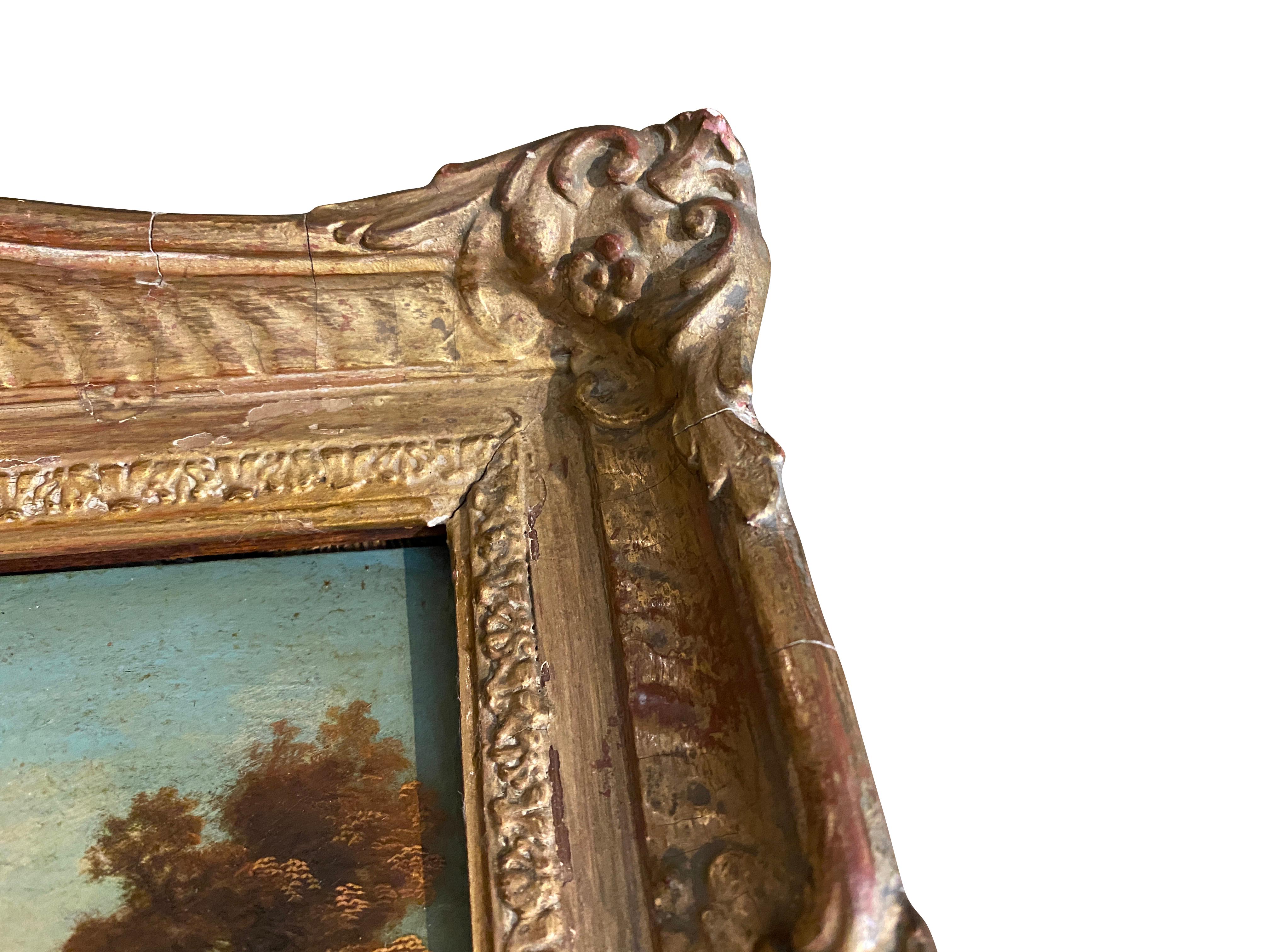 18th Century Pair of Flemish Oil on Copper Landscape Paintings