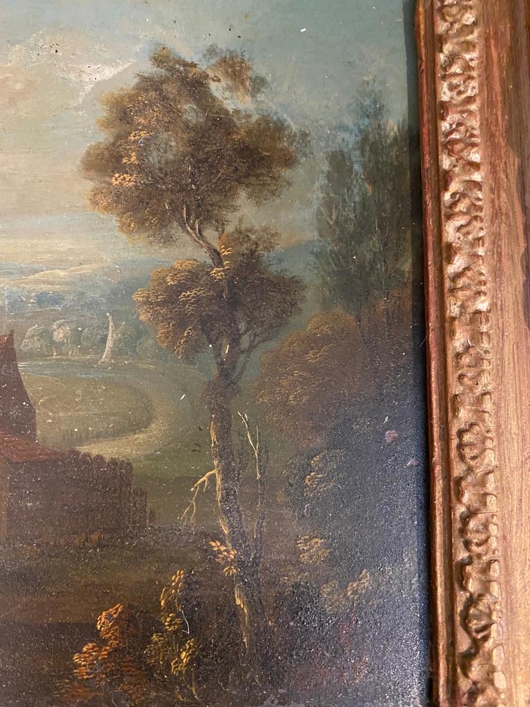 Pair of Flemish Oil on Copper Landscape Paintings 3