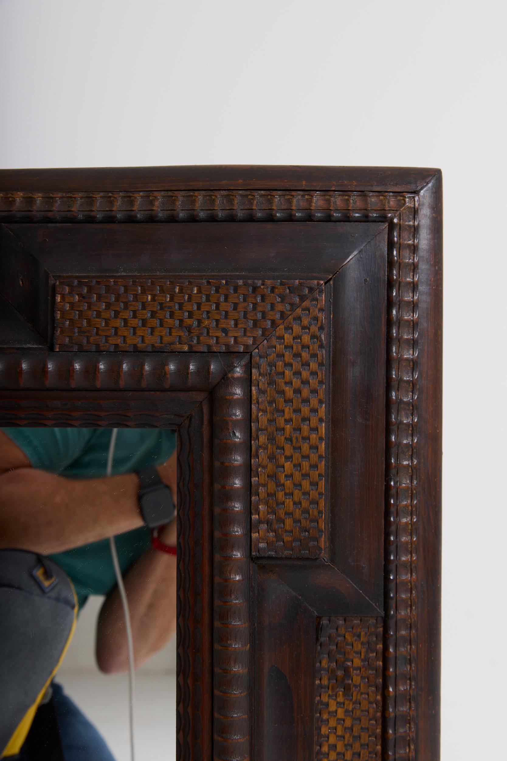 Italiano Coppia di specchi in stile fiammingo in vendita