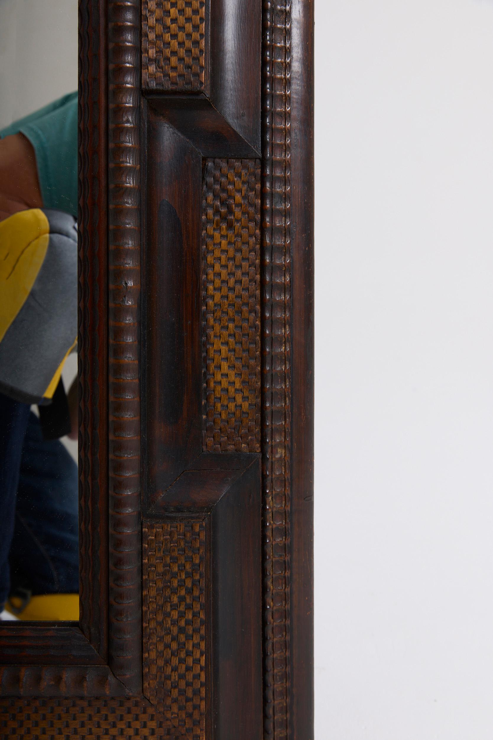 XX secolo Coppia di specchi in stile fiammingo in vendita