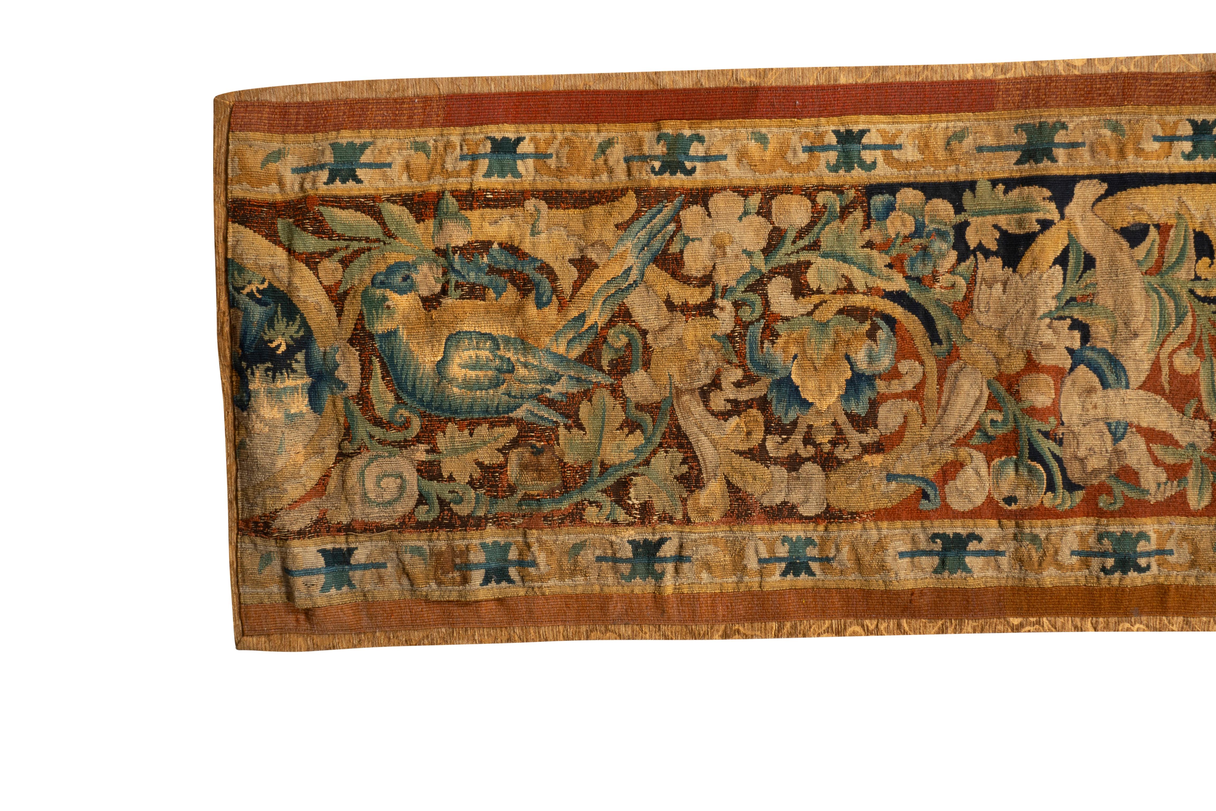 Pair Of Flemish Tapestry Border Panels For Sale 3