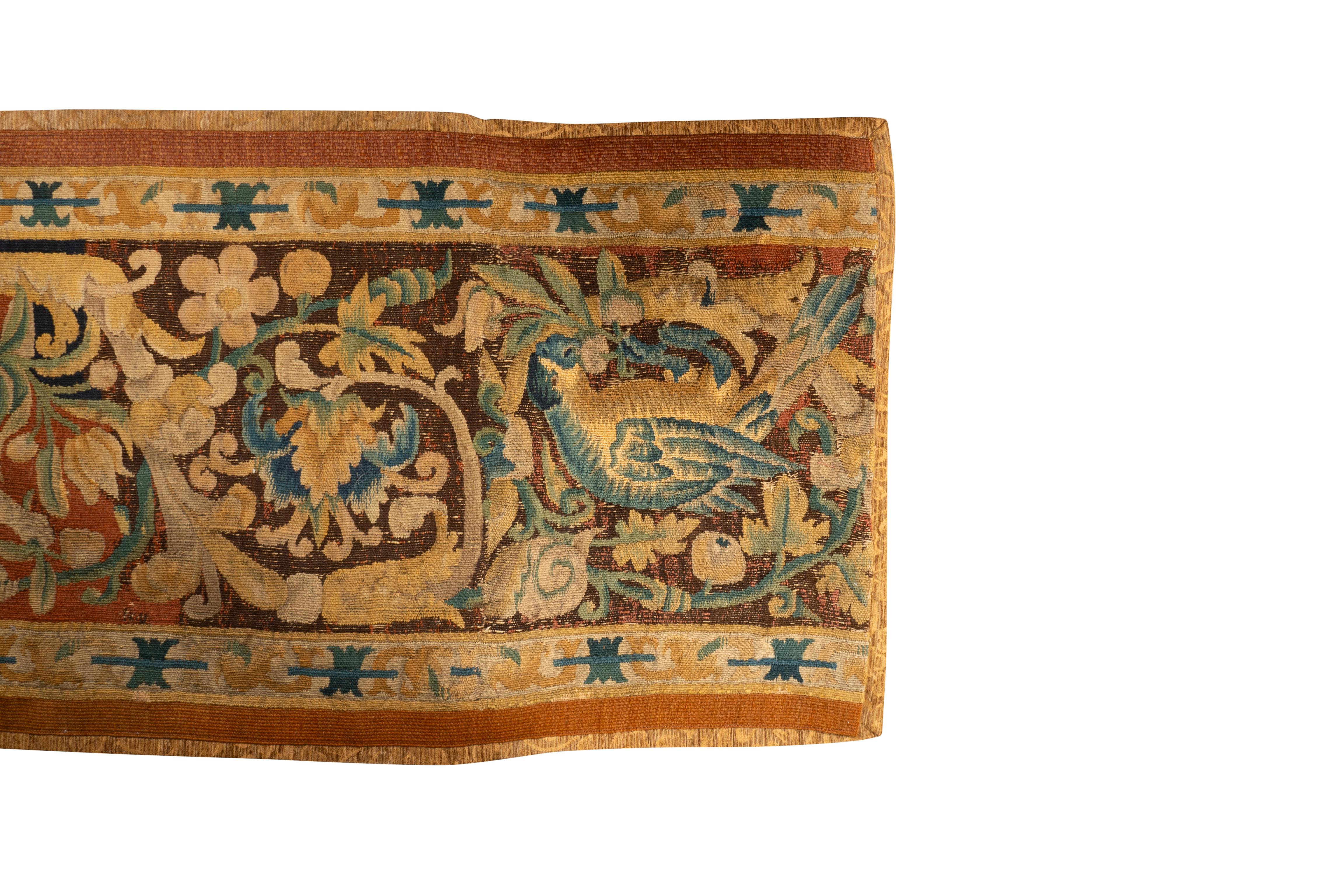 Pair Of Flemish Tapestry Border Panels For Sale 5