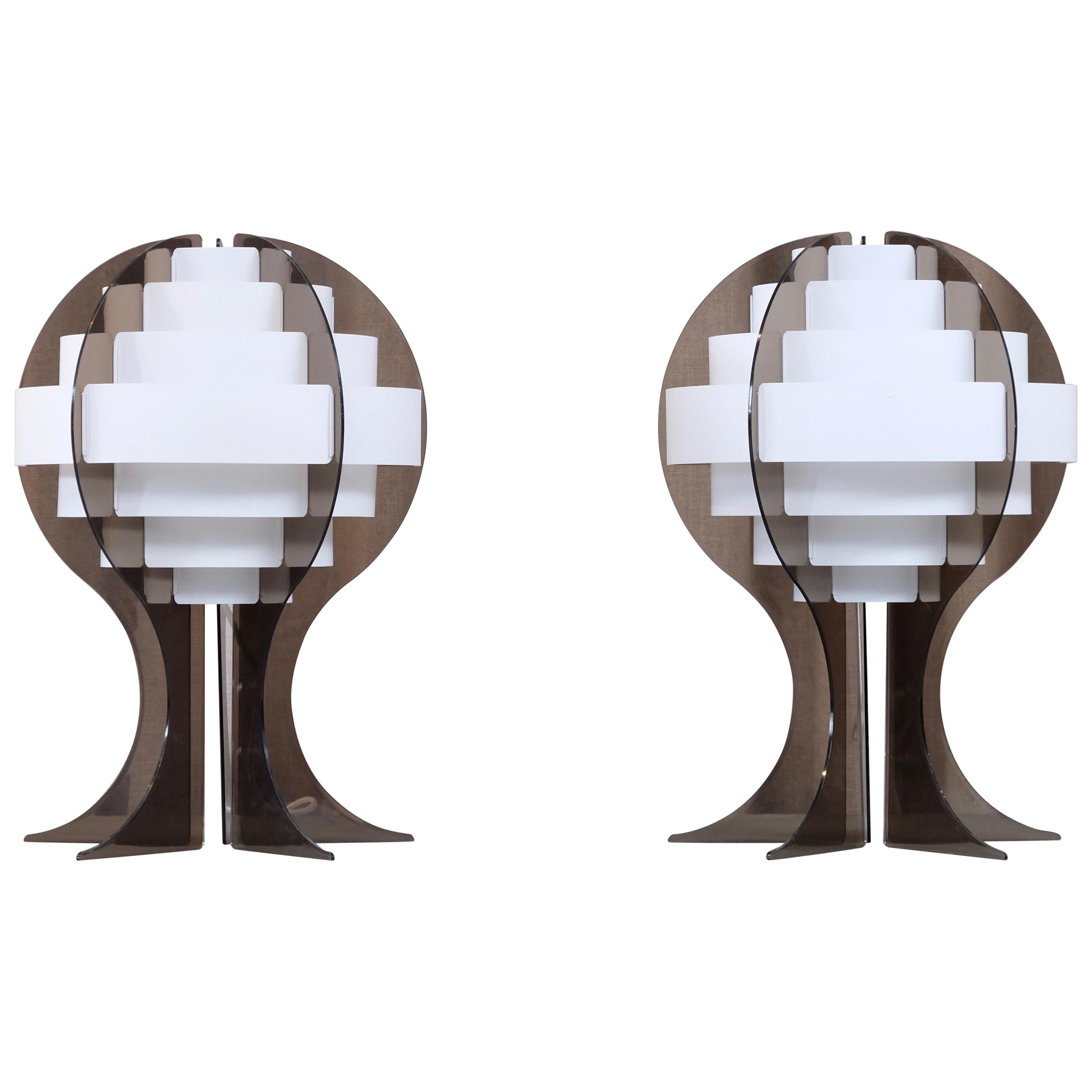 Pair of Flemming Brylle & Preben Jacobsen Table Lamps, 1960s