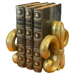 Pair of "Fleur De Lis" Cast Bookends