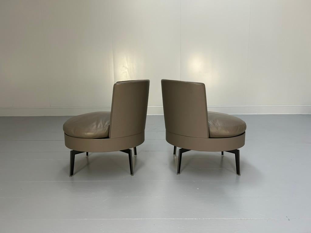 Paire de fauteuils pivotants Flexform 
