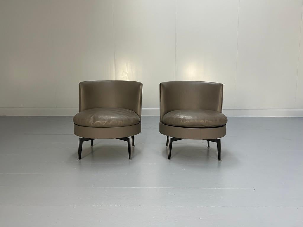 Paire de fauteuils pivotants Flexform 