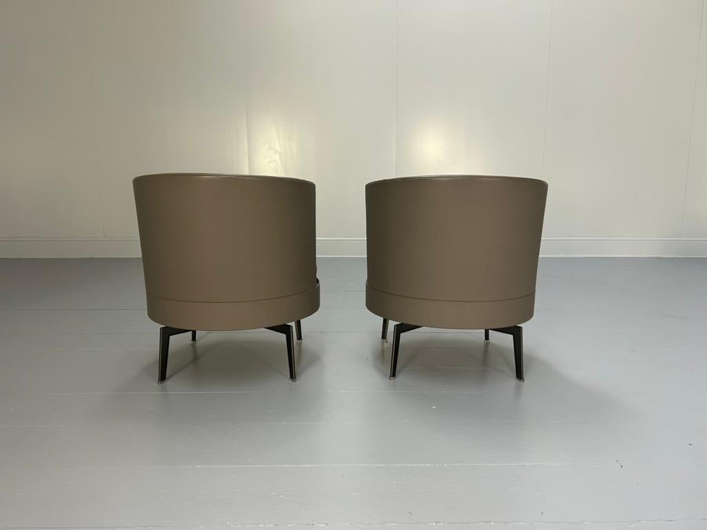 Paire de fauteuils pivotants Flexform 