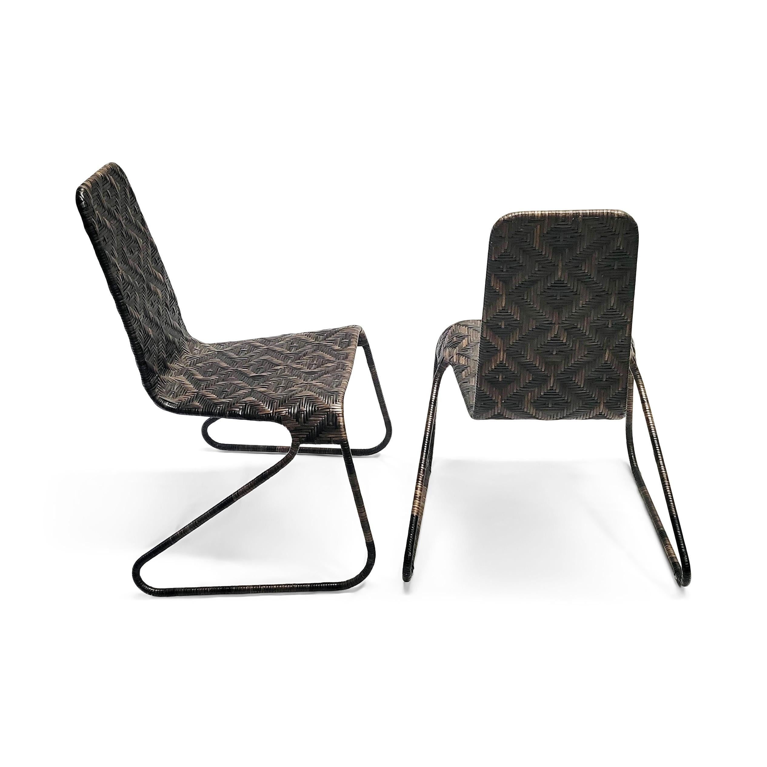 Pair of Flo Chairs and Side Table by Patricia Urquiola for Driade For Sale 4