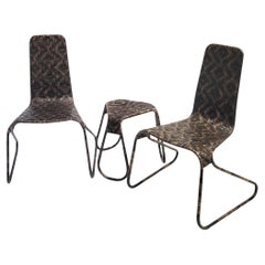 Paar Flo-Stühle und Beistelltische von Patricia Urquiola für Driade