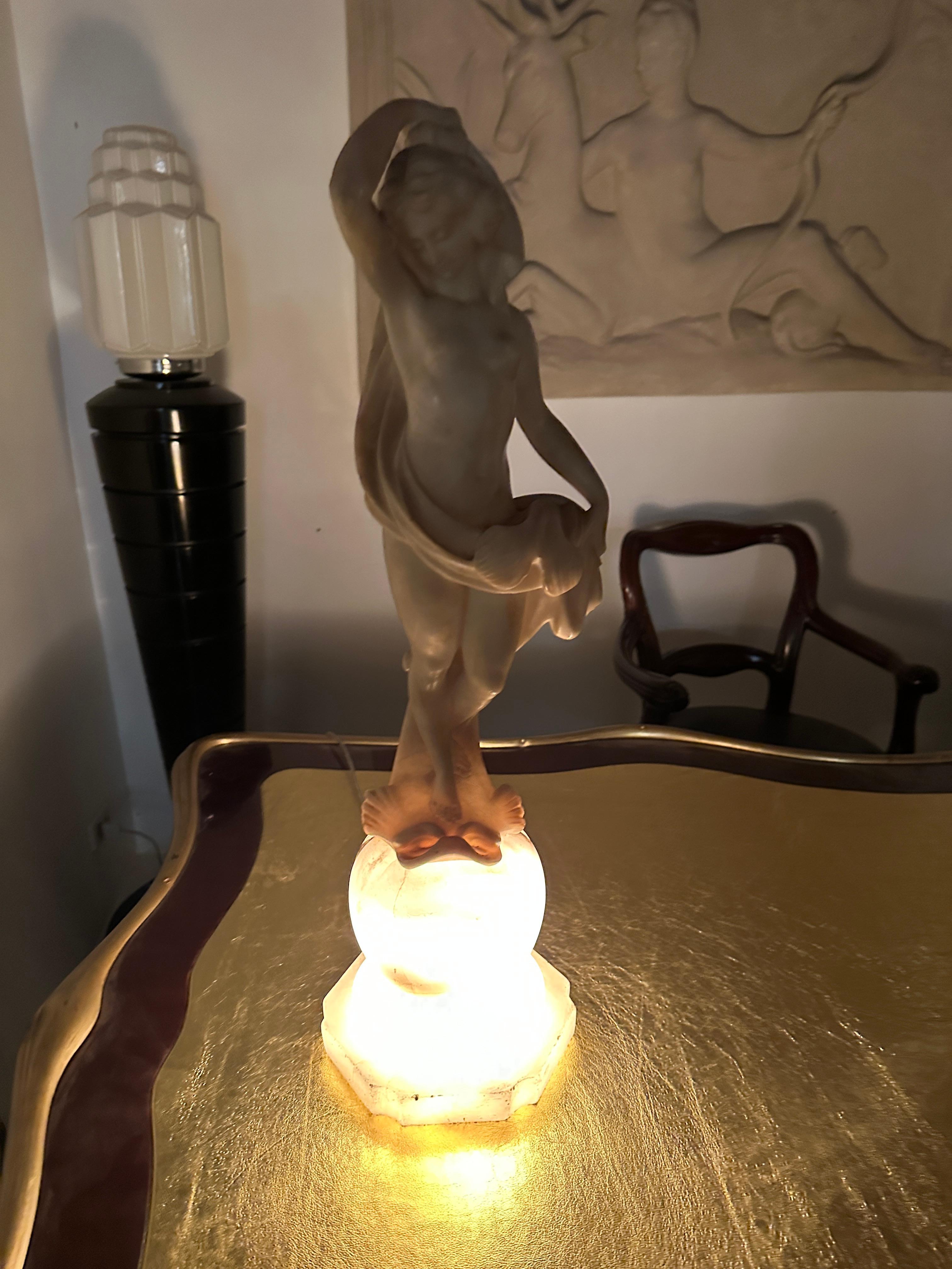 Coppia di lampade da terra Art Deco 1970, Francia in vendita 7