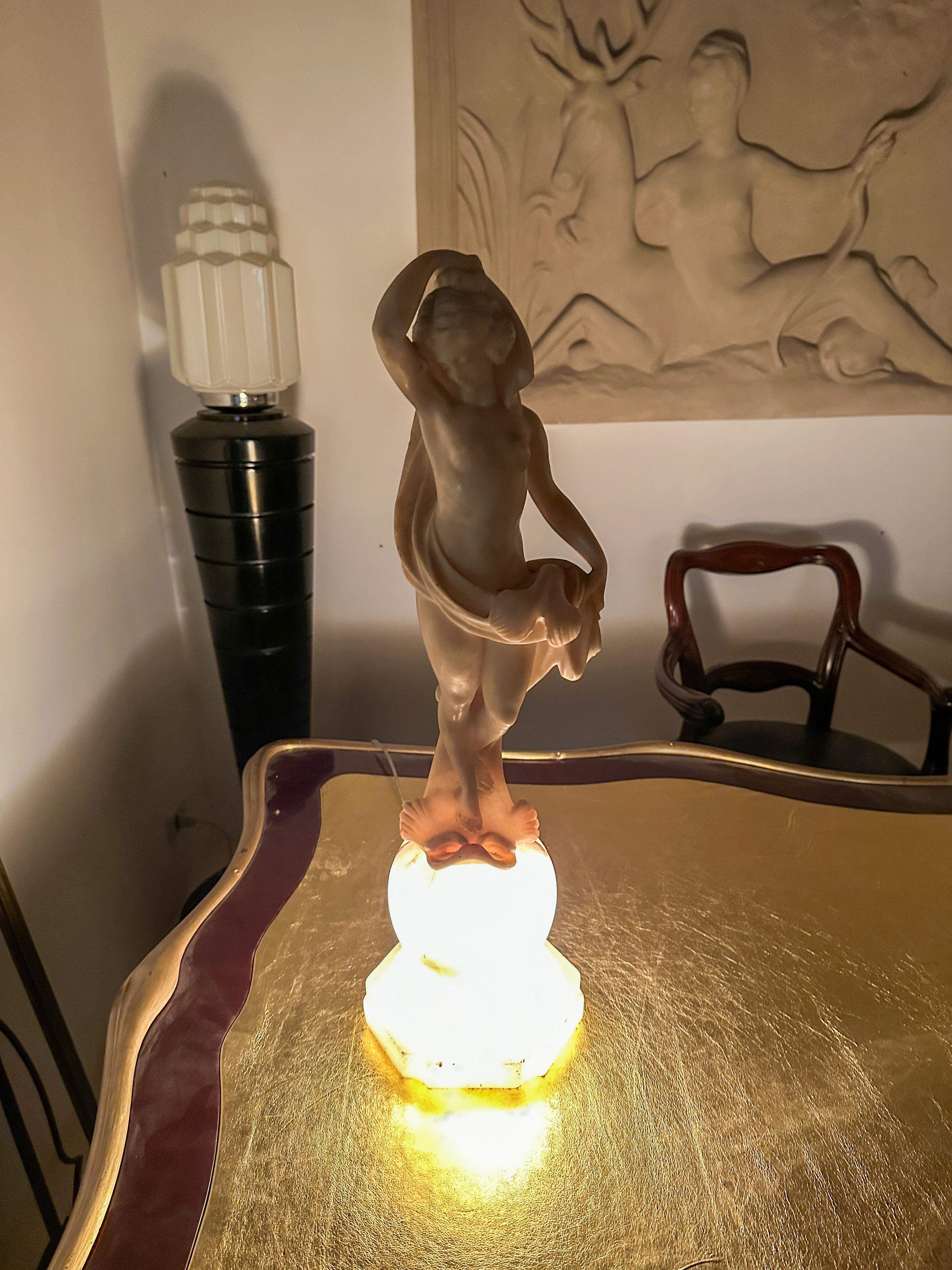 Coppia di lampade da terra Art Deco 1970, Francia in vendita 4