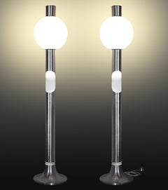 Pair of Floor Lamp by Angelo Brotto for Esperia, Italy, 1970s