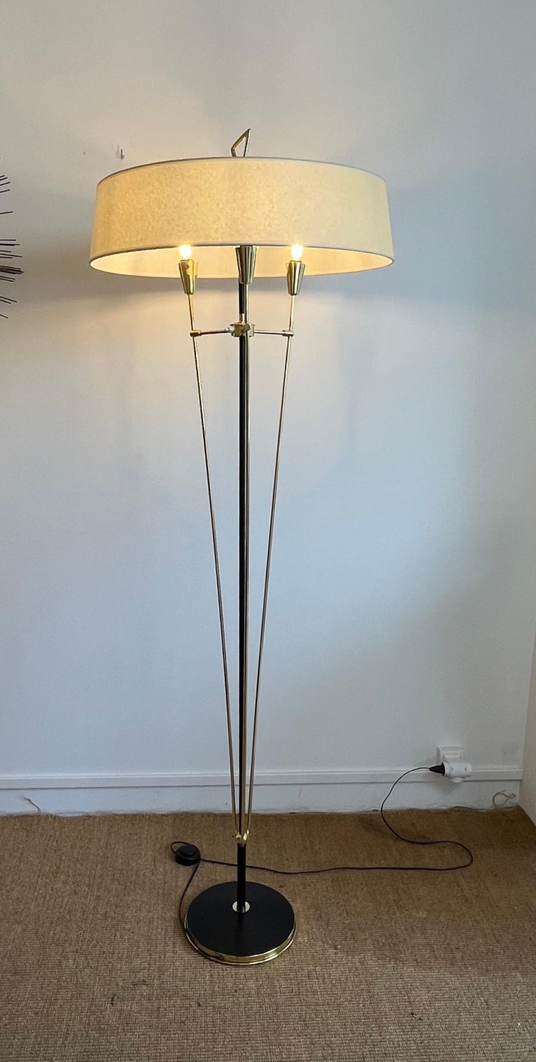 Pair of Floor Lamps 1950 Maison Arlus 9