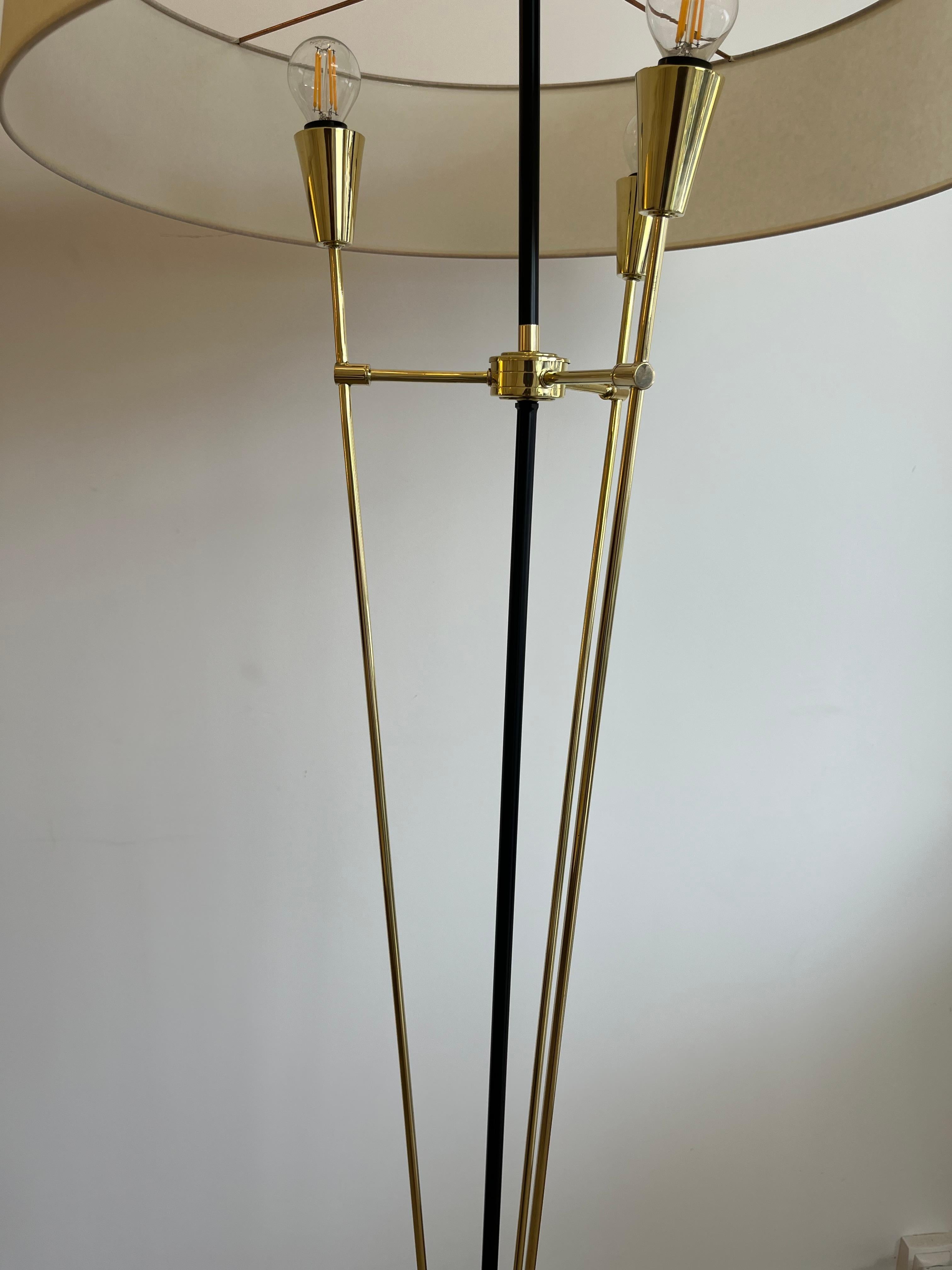 Pair of Floor Lamps 1950 Maison Arlus 2