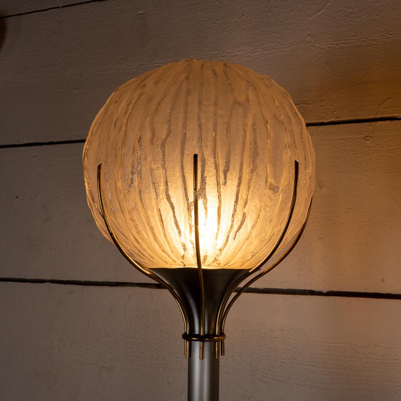 Brass Pair of floor lamps - Angelo Brotto 1960 For Sale