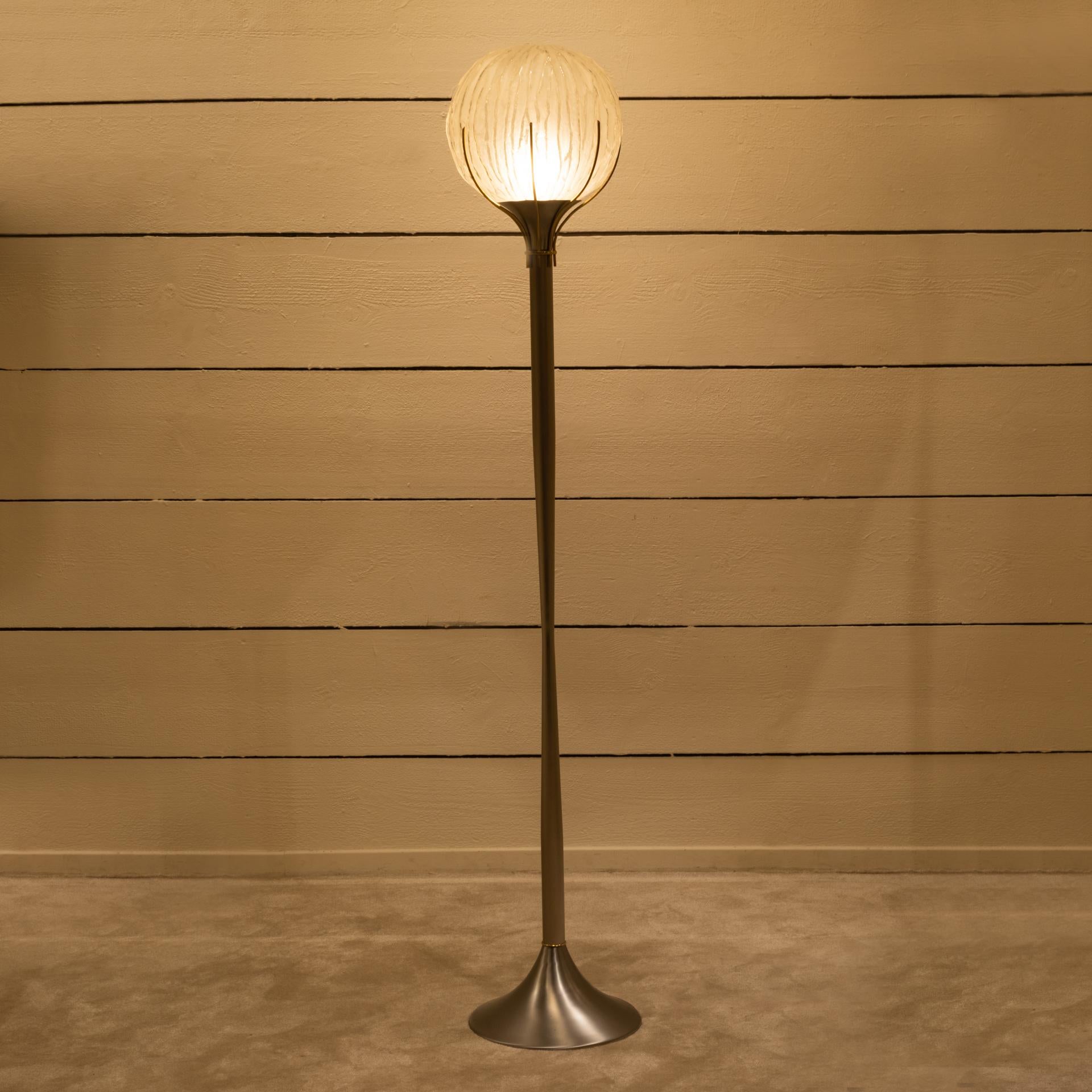 Pair of floor lamps - Angelo Brotto 1960 For Sale 1