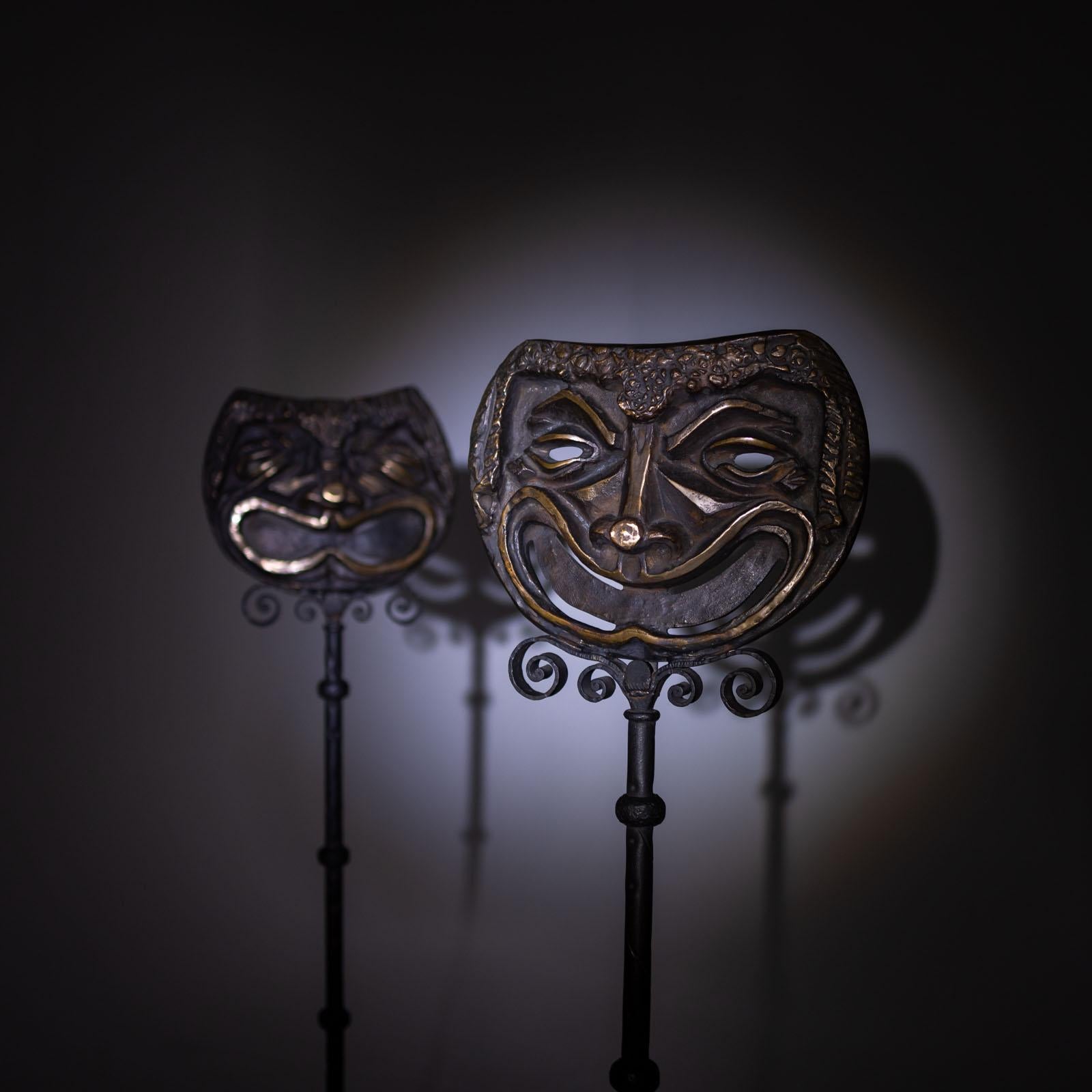 Pair of Floor Lamps attr. to Alessandro Mazzucottelli, Italy early 20th Century For Sale 12