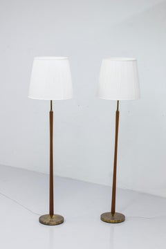 Pair of floor lamps attributed to Hans Bergström, by ASEA belysning. 1950s