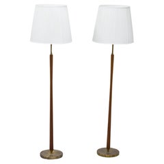 Pair of floor lamps attributed to Hans Bergström, by ASEA belysning. 1950s