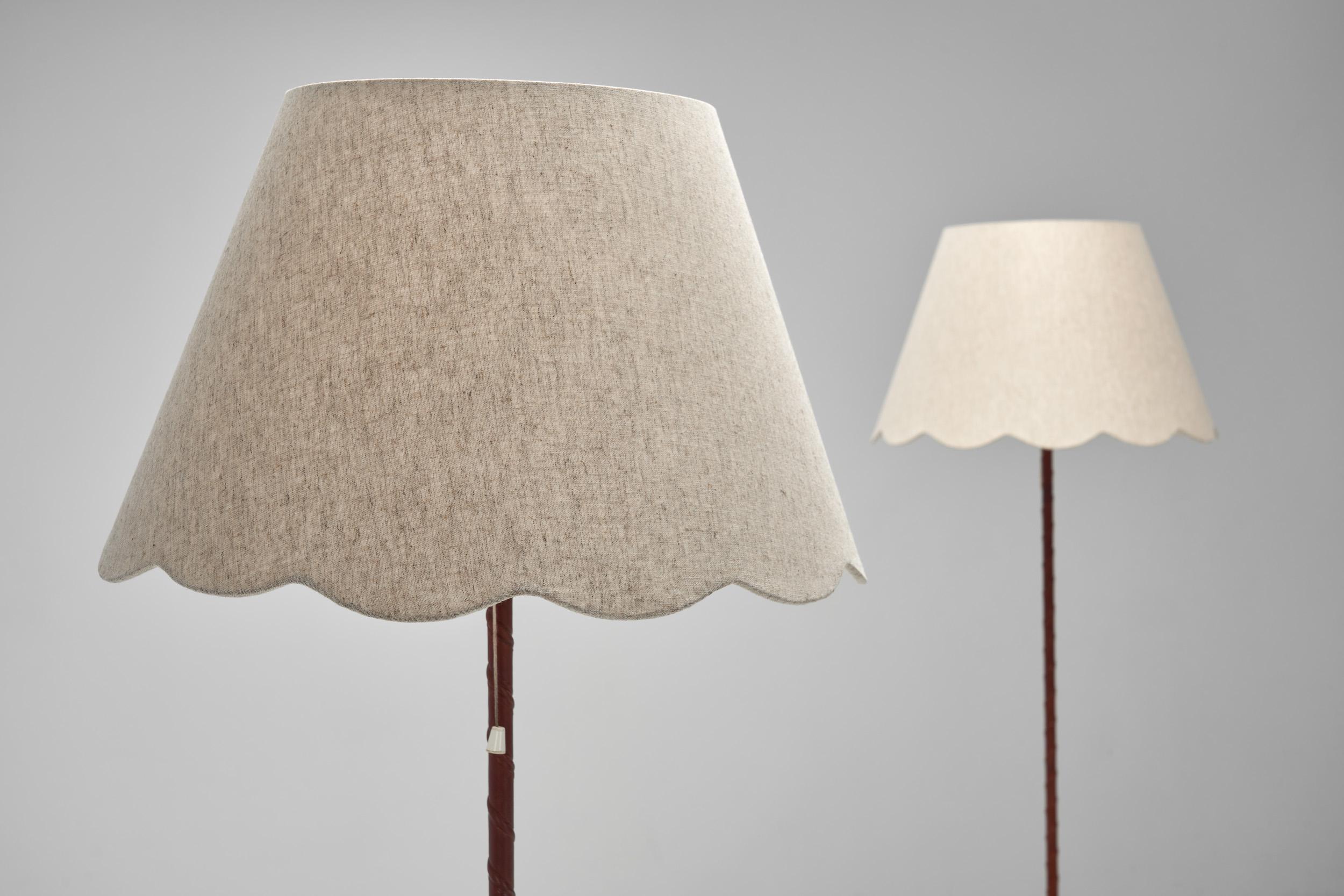 Paire de lampadaires par Alf Svensson et Yngvar Sandström, Suède années 1960 en vente 1