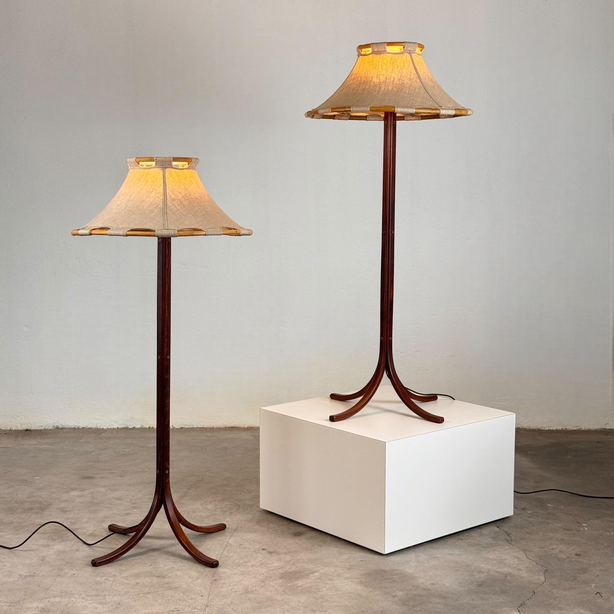 Mid-Century Modern Pair of Floor Lamps by Anna Ehrner for Atelje Lyktan, 1970s, Sweden