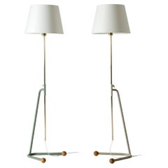 Pair of Floor Lamps by Bertil Brisborg for NK, Sweden, 1950s