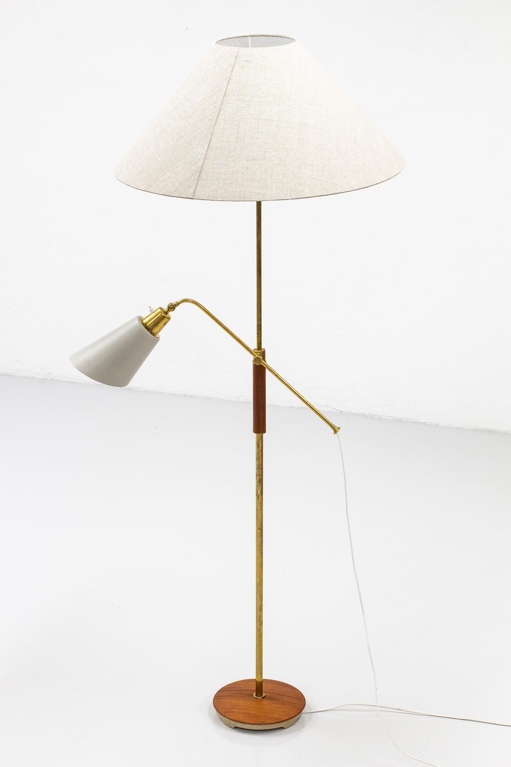 Scandinavian Modern Pair of Floor Lamps by Bertil Brisborg, Nordiska Kompaniet, Sweden, 1952