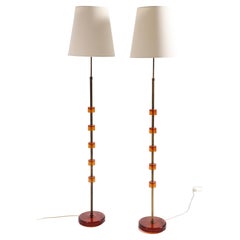 Pair of floor Lamps by Carl Fagerlund, 1960s